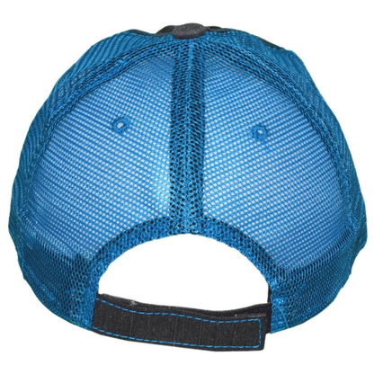 Color options for vintage distressed trucker hats available for custom embroidery and leather patch personalization at Jazzi's Creations in Orange Park, Florida.