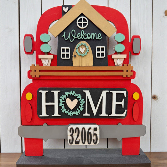 Welcome Home Farmhouse Truck Insert P9997