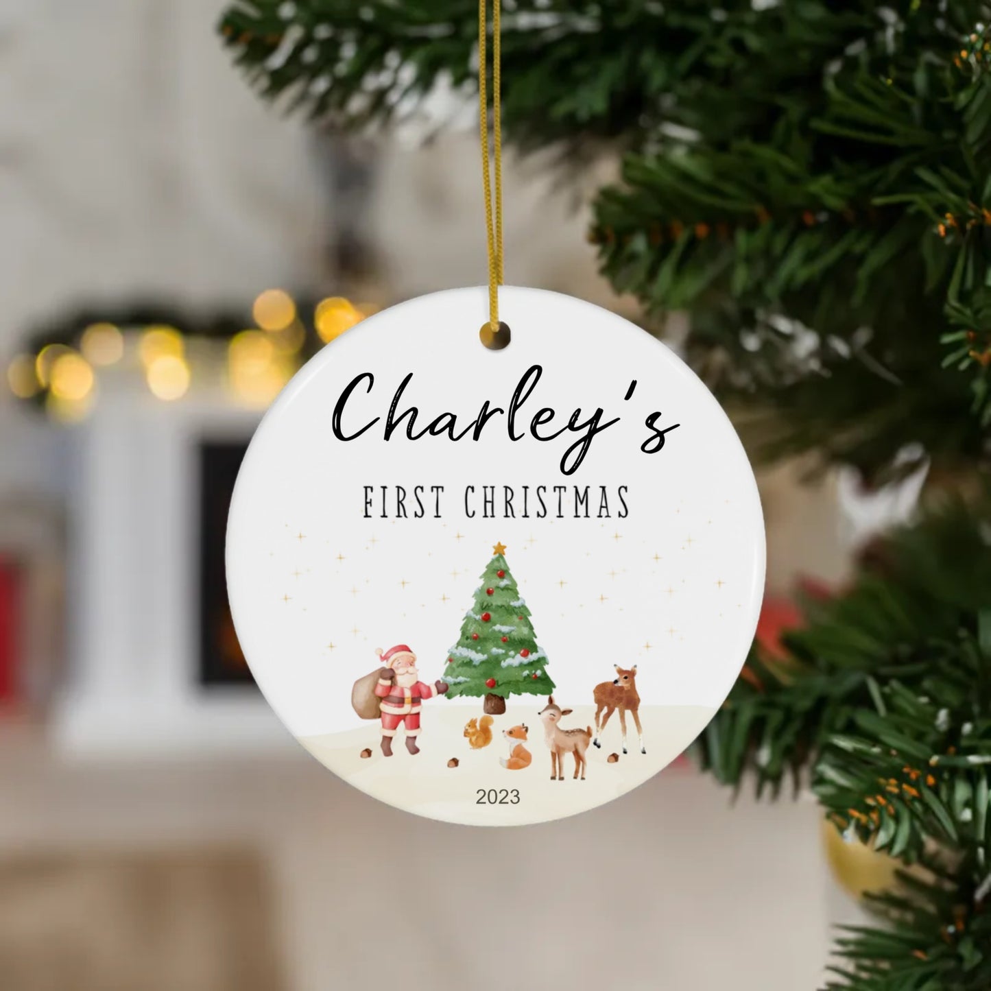 Personalized Baby's First Christmas Ornament